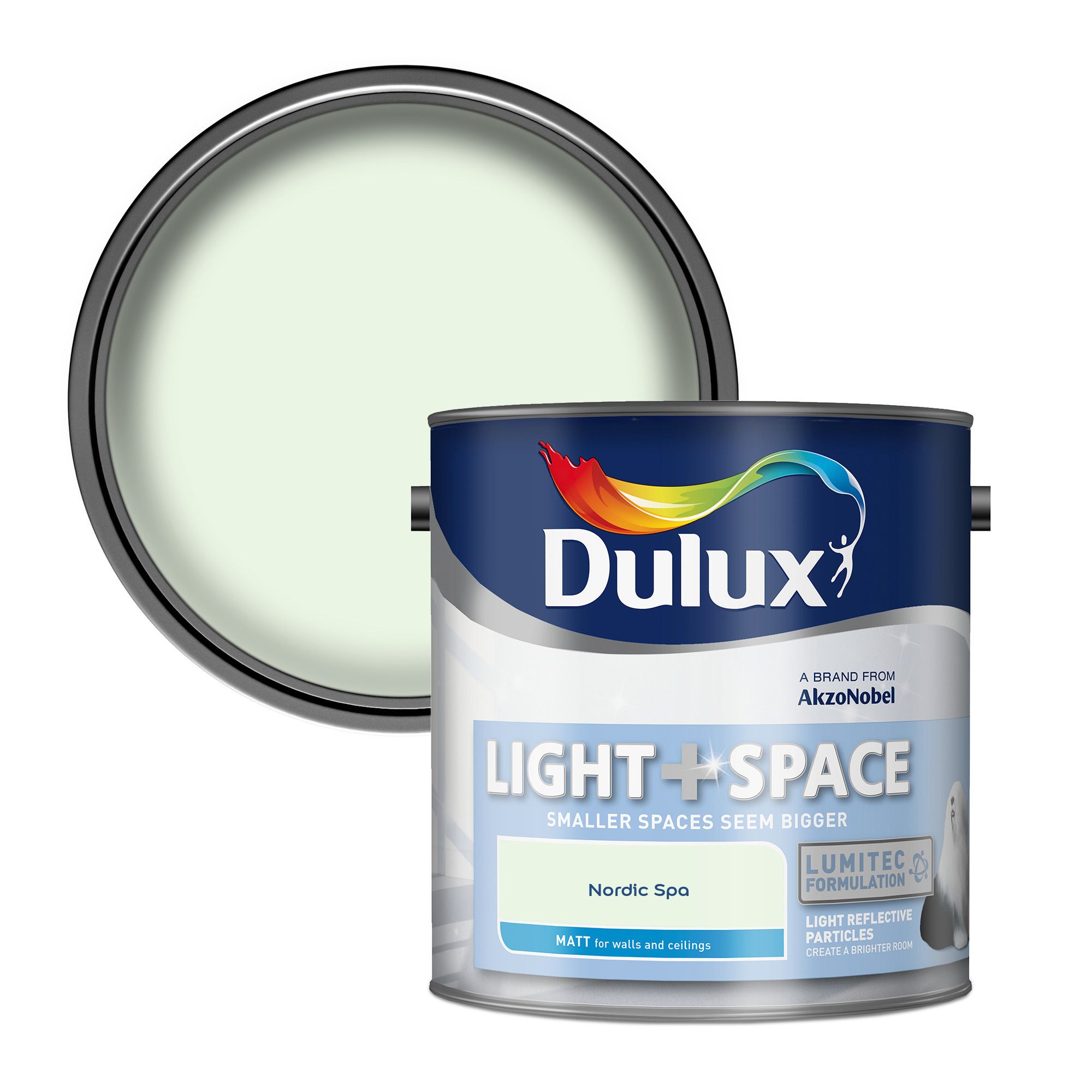 Dulux Light + Space Nordic Spa Matt Wall paint, 2.5L