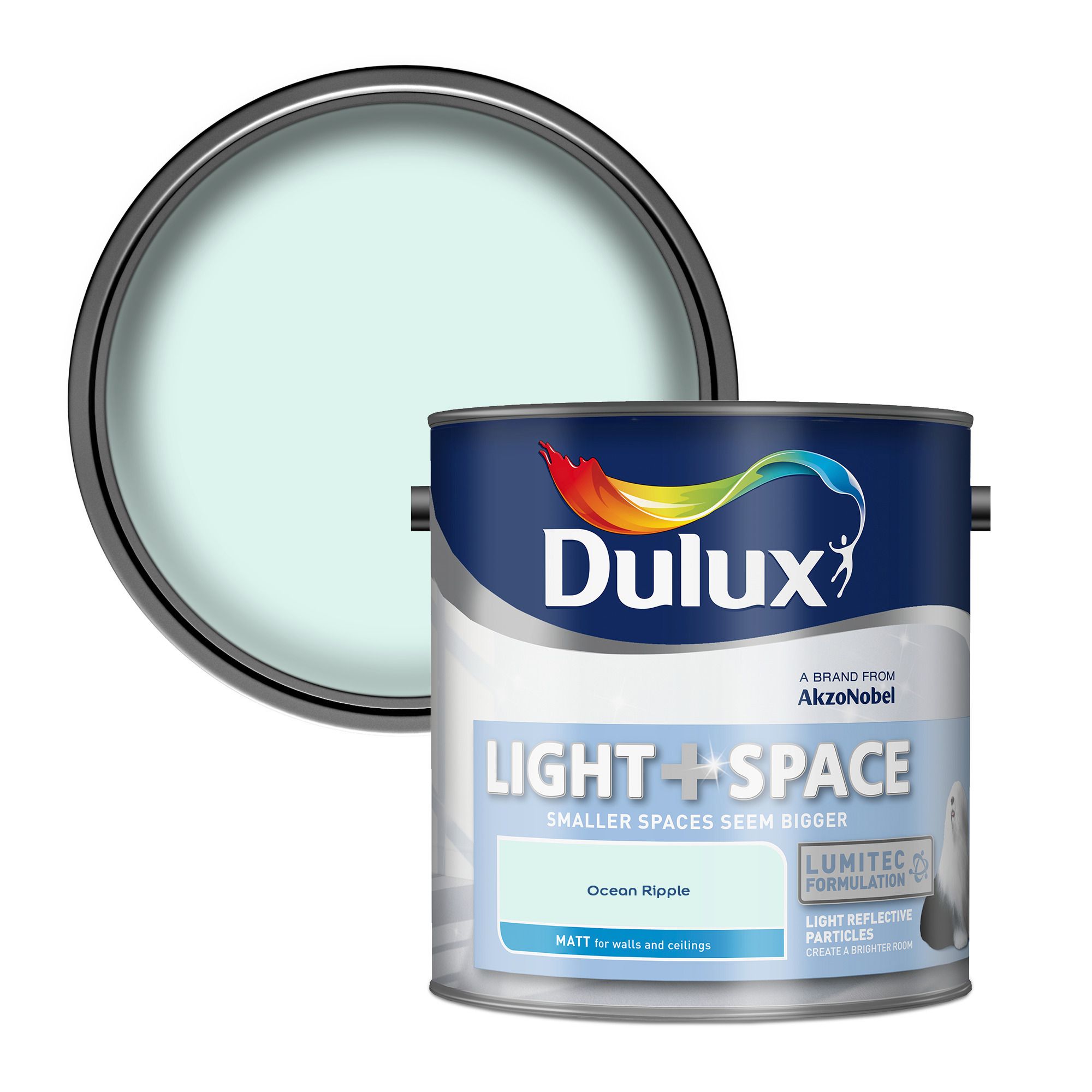 Dulux Light + Space Ocean Ripple Matt Wall paint, 2.5L