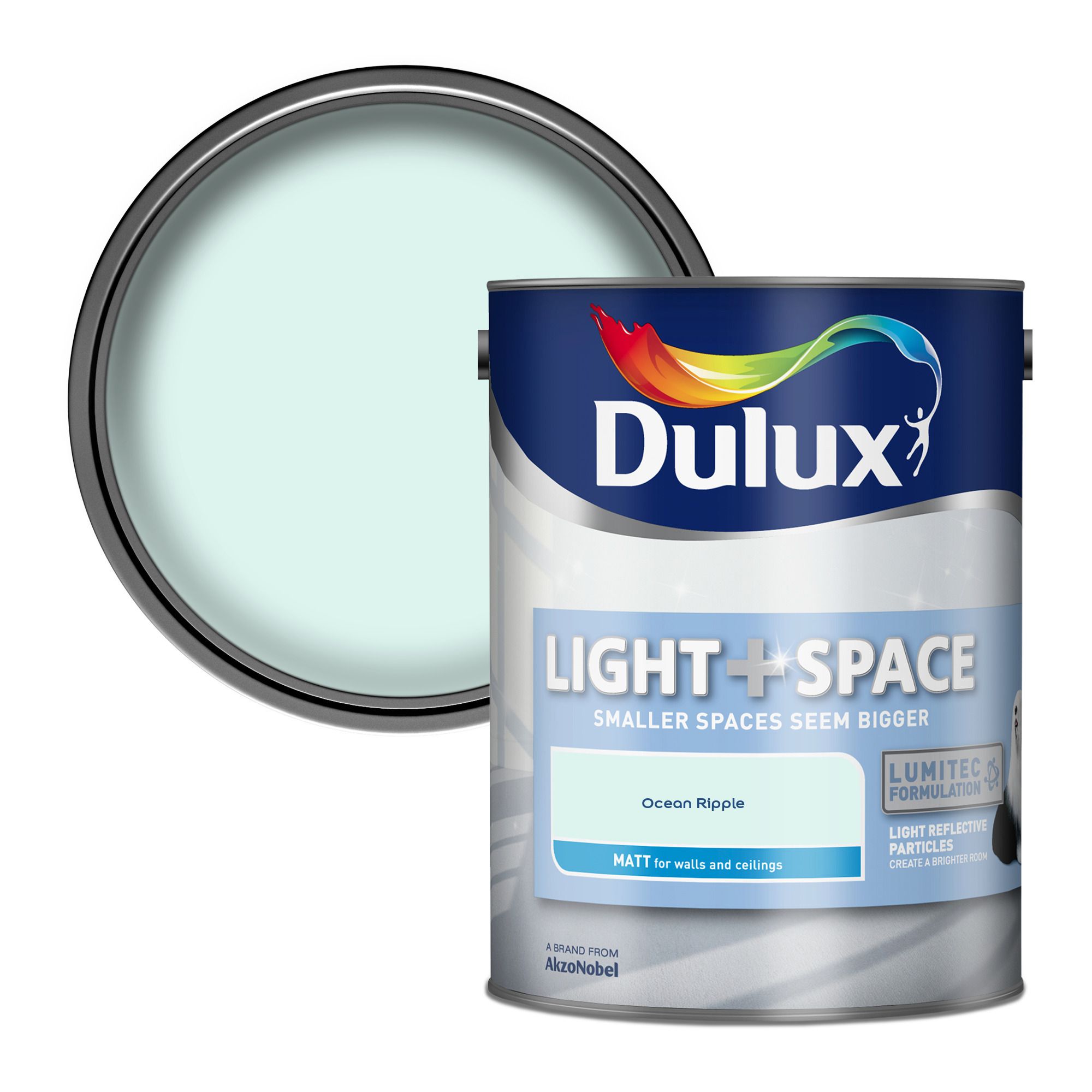 Dulux Light + Space Ocean Ripple Matt Wall paint, 5L