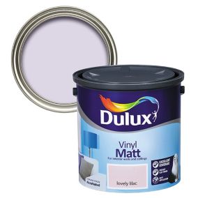 Dulux Lovely lilac Vinyl matt Emulsion paint, 2.5L