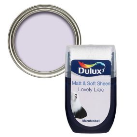 Dulux Lovely lilac Vinyl matt Emulsion paint, 30ml