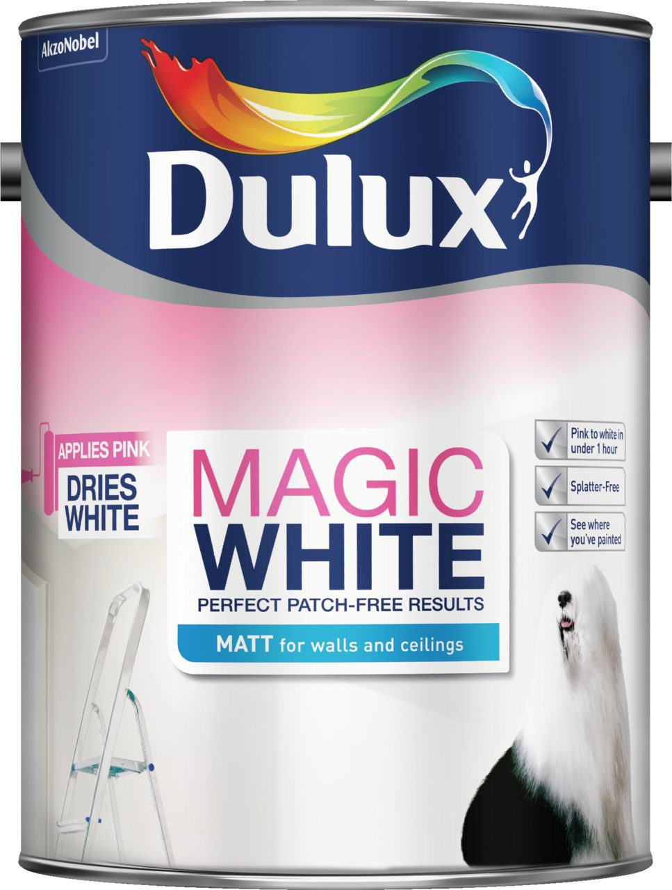 Dulux - Pure Brilliant White - Matt Emulsion Paint 2.5L