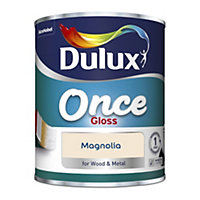 Dulux Magnolia Gloss Metal & wood paint, 0.75L
