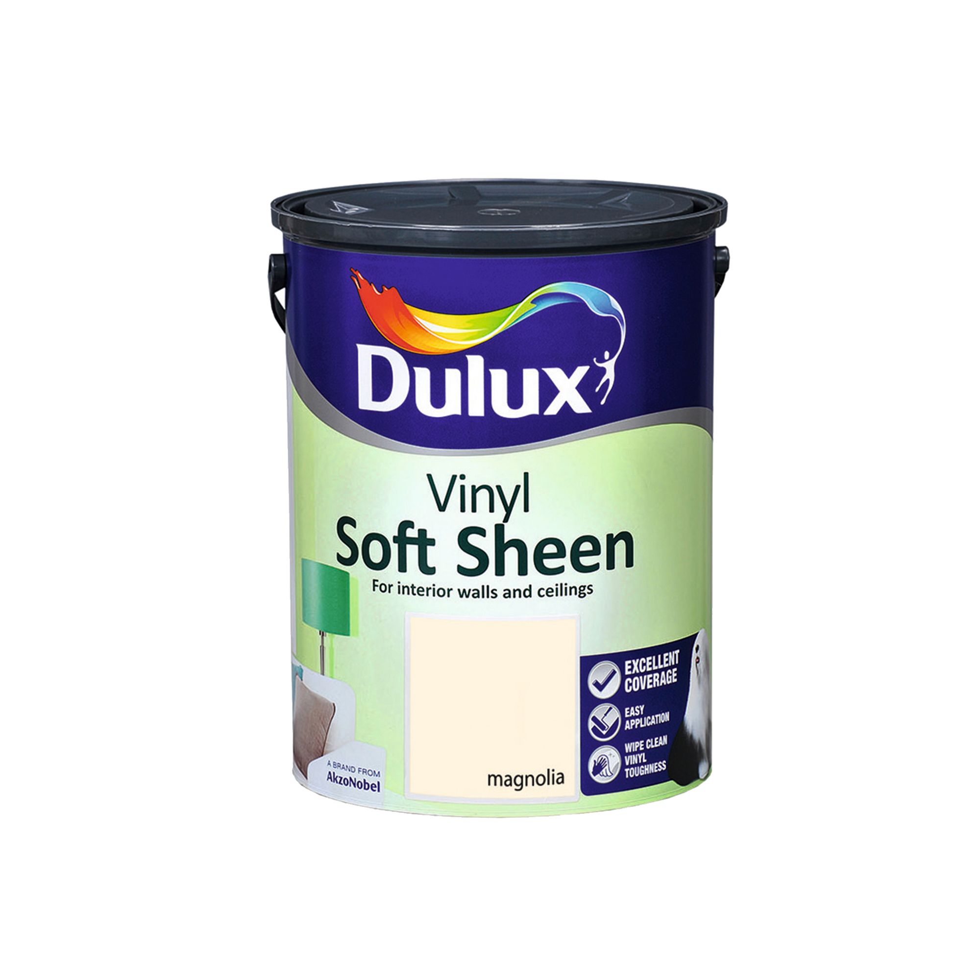 Dulux Magnolia Soft sheen Emulsion paint, 5L