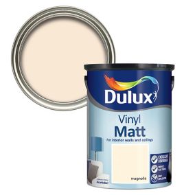 Dulux Magnolia Vinyl matt Emulsion paint, 5L
