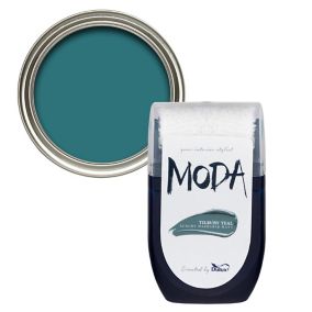 Dulux Moda Tilbury teal Flat matt Emulsion paint, 30ml