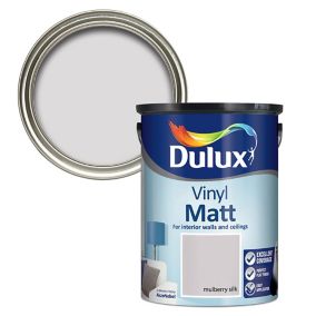 Dulux Mulberry silk Vinyl matt Emulsion paint, 5L