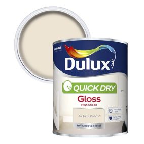 Dulux Natural calico Gloss Metal & wood paint, 750ml