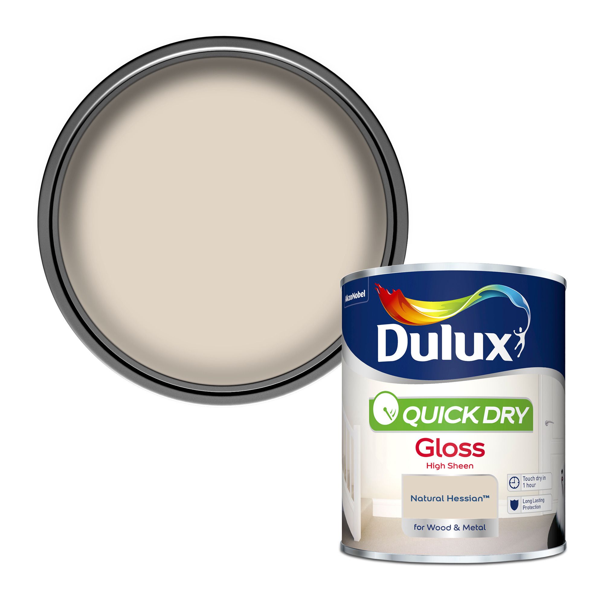 Dulux Natural hessian Gloss Metal & wood paint, 750ml