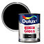 Dulux Non-drip Black Gloss Metal & wood paint, 0.75L