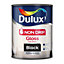 Dulux Non-drip Black Gloss Metal & wood paint, 750ml