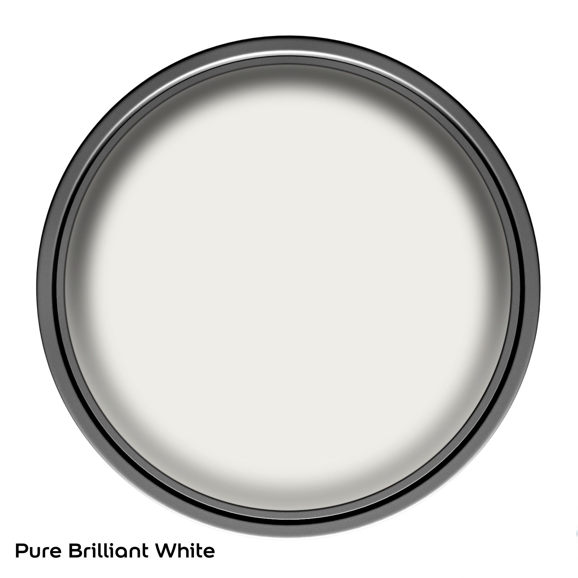 Dulux Non-drip Pure brilliant white High gloss Interior Metal & wood Trim paint, 2.5L