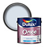 Dulux Once Blueberry white Matt Emulsion paint, 2.5L