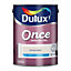 Dulux Once Nutmeg white Matt Emulsion paint, 5L