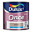 Dulux Once Soft truffle Matt Emulsion paint, 2.5L