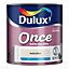 Dulux Once Vanilla white Matt Emulsion paint, 2.5L