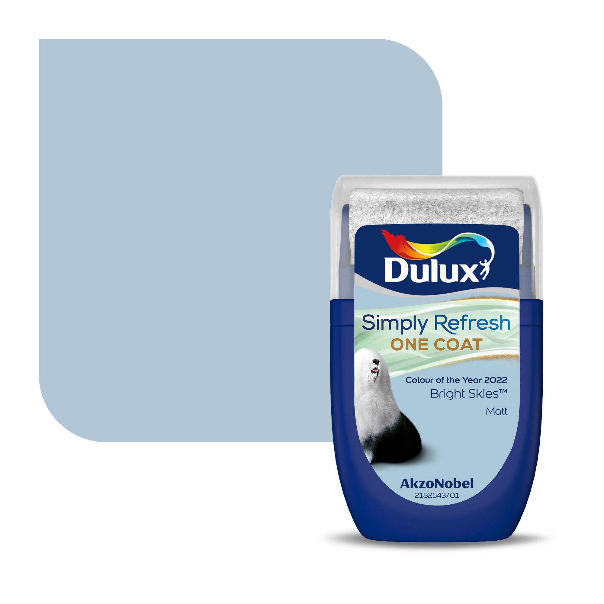 Dulux One Coat Bright Skies Emulsion paint, 30ml