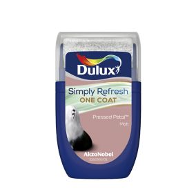Dulux One coat Pressed petal Matt Emulsion paint, 30ml Tester pot