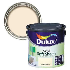 Dulux Orchid white Soft sheen Emulsion paint, 2.5L