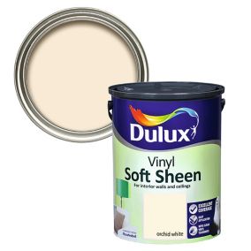 Dulux Orchid white Soft sheen Emulsion paint, 5L
