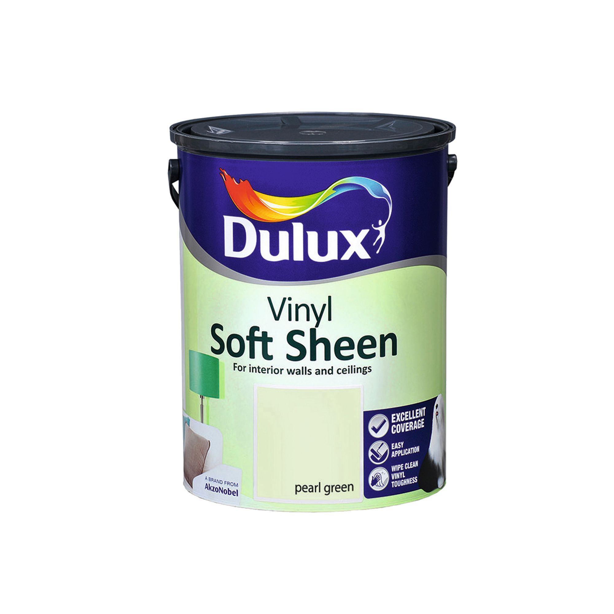 Dulux Pearl green Soft sheen Emulsion paint, 5L