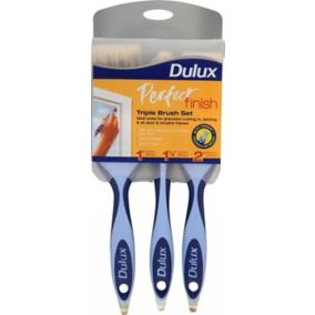 Dulux Perfect finish Paint brush, Pack of 3