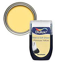 Dulux Primrose yellow Vinyl matt Emulsion paint, 30ml