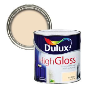 Dulux Professional Coral ivory High gloss Metal & wood paint, 2.5L