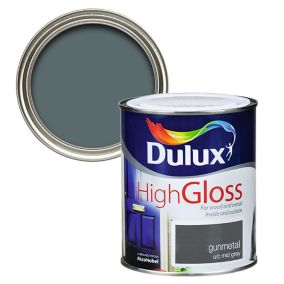 Dulux Professional Gunmetal High gloss Metal & wood paint, 750ml