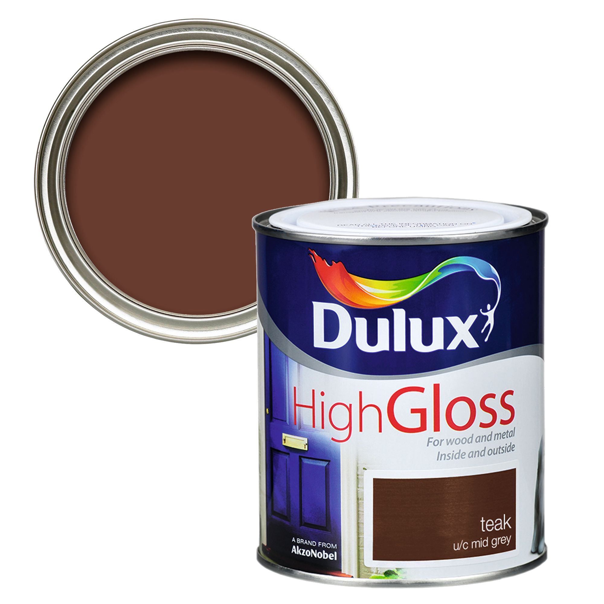 Dulux Professional Teak High gloss Trim paint, 0.75L DIY at B&Q