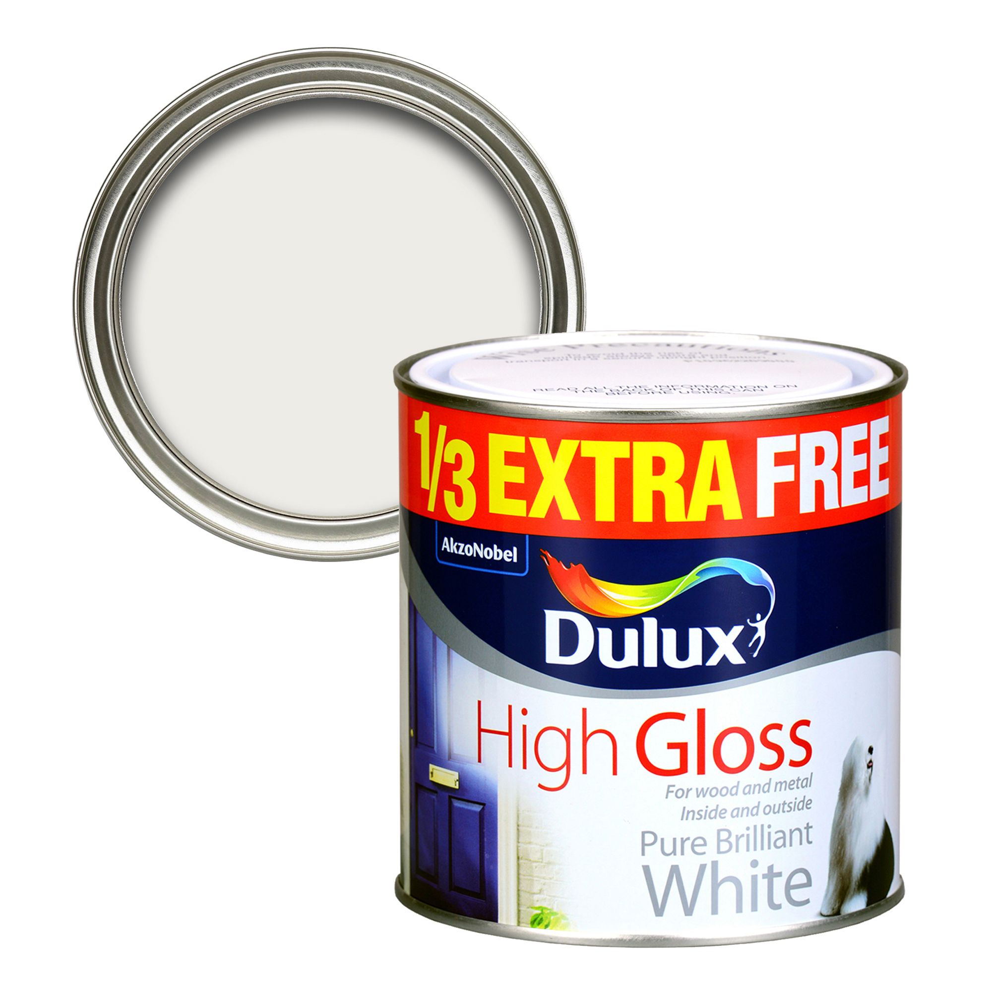 Dulux Professional White High gloss Metal & wood paint, 750ml DIY at B&Q
