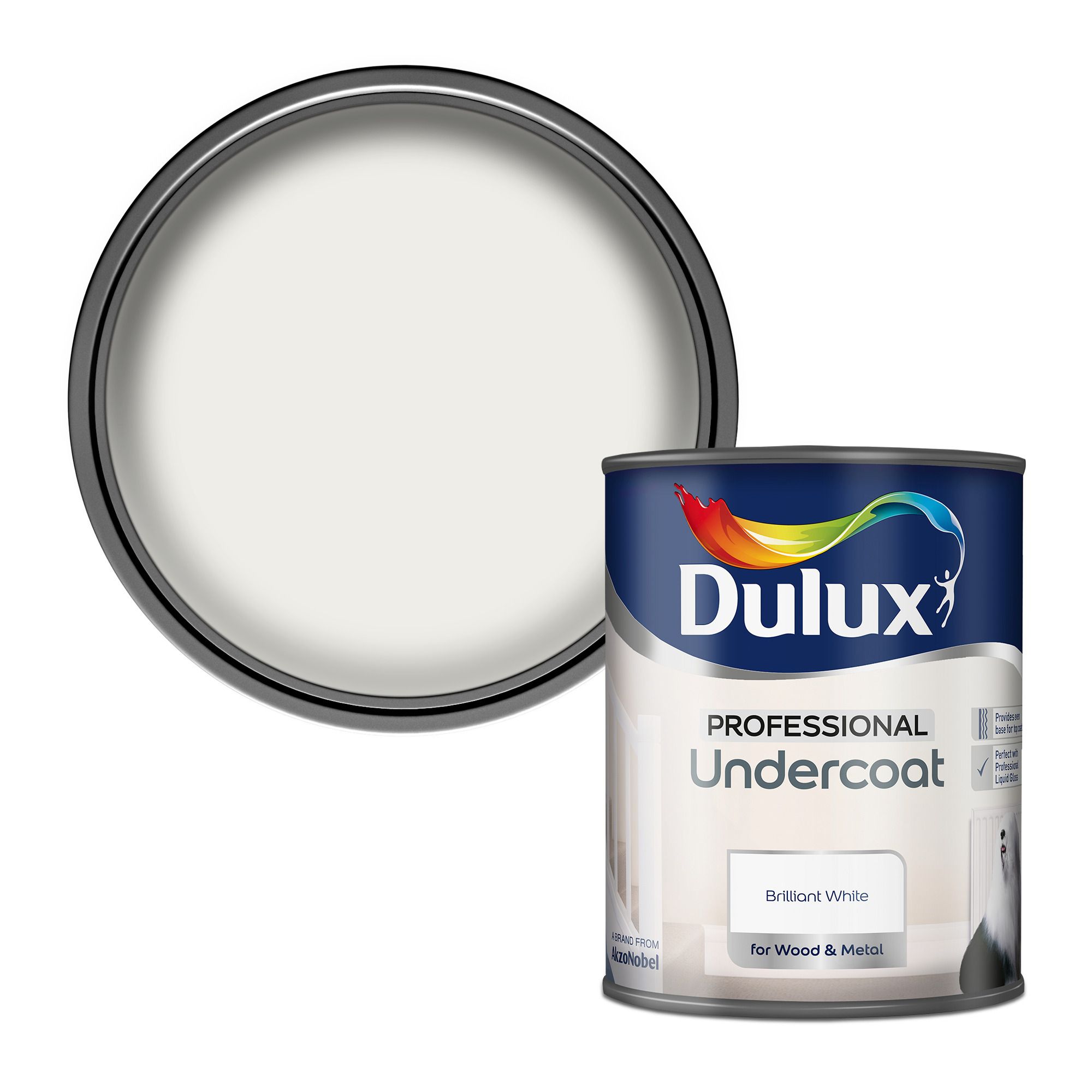 Dulux Professional White Undercoat, 750ml DIY at B&Q