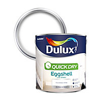 Dulux Pure brilliant white Eggshell Metal & wood paint, 2.5L