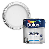 Dulux Pure brilliant white Matt Emulsion paint, 2.5L