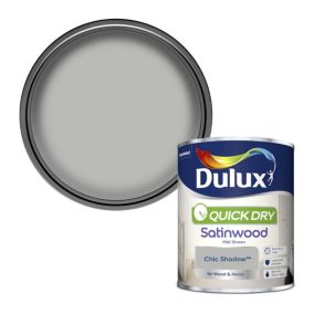 Dulux Quick dry Chic shadow Satinwood Metal & wood paint, 750ml