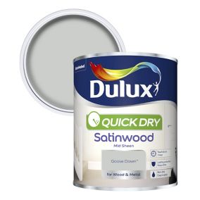 Dulux Quick dry Goose down Satinwood Metal & wood paint, 0.75L