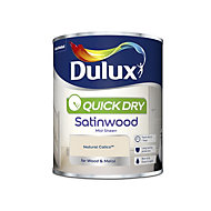 Dulux Quick dry Natural calico Satin Metal & wood paint, 0.75L