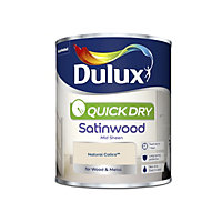 Dulux Quick dry Natural calico Satinwood Metal & wood paint, 750ml
