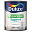 Dulux Quick dry Pure brilliant white Eggshell Metal & wood paint, 0.75L