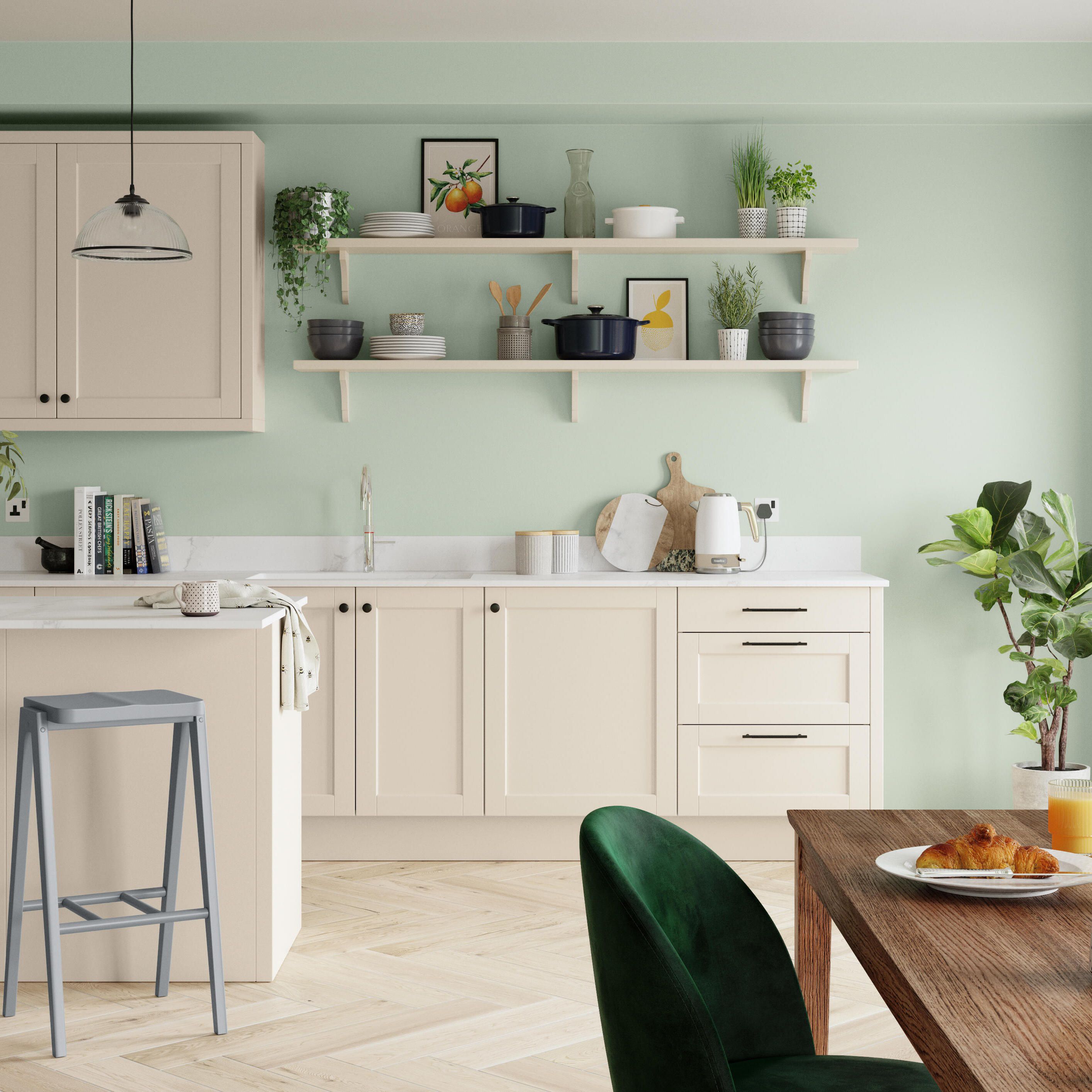 Buy Dulux Quick dry Willow tree Eggshell Metal & wood paint, 750ml at B&Q