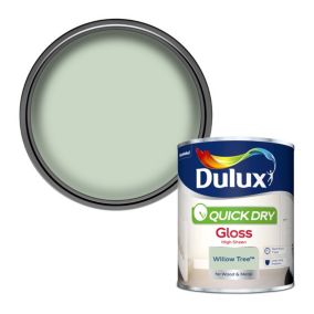 Dulux Quick dry Willow tree Gloss Metal & wood paint, 750ml