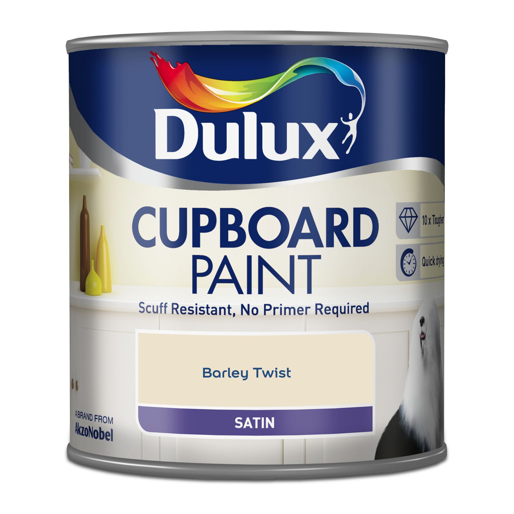 Dulux Realife Cream Satin Cupboard paint, 0.6L | DIY at B&Q