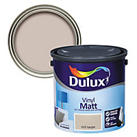 Dulux Rich taupe Vinyl matt Emulsion paint, 2.5L