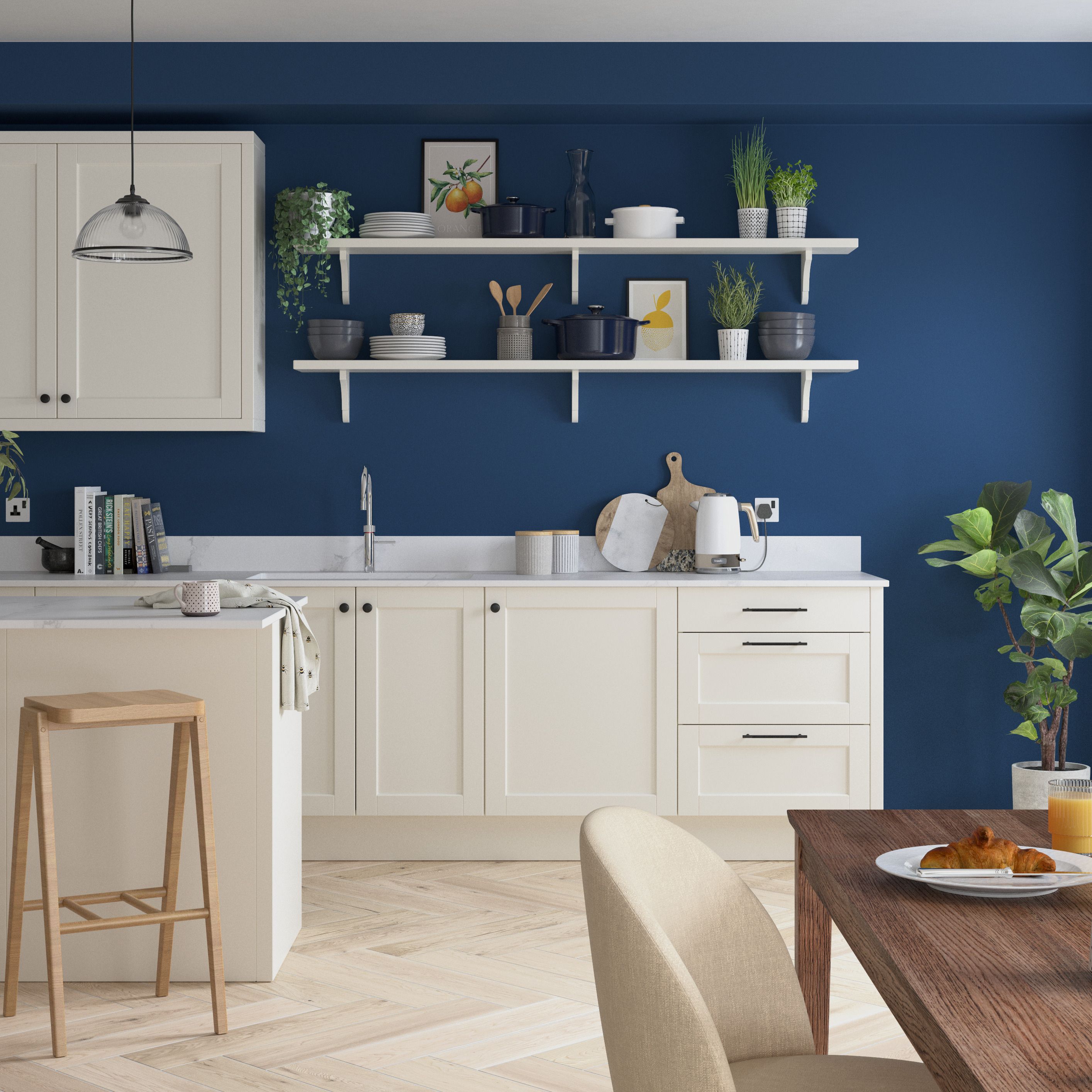 Dulux Sapphire Salute Silk Wall & ceiling Emulsion paint, 5L
