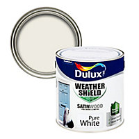 Dulux Satinwood Pure brilliant white Satinwood Copper hammered effect Multi-surface Garden Metal & wood paint, 2.5L Tin