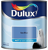 Dulux Sea blue Matt Emulsion paint, 2.5L