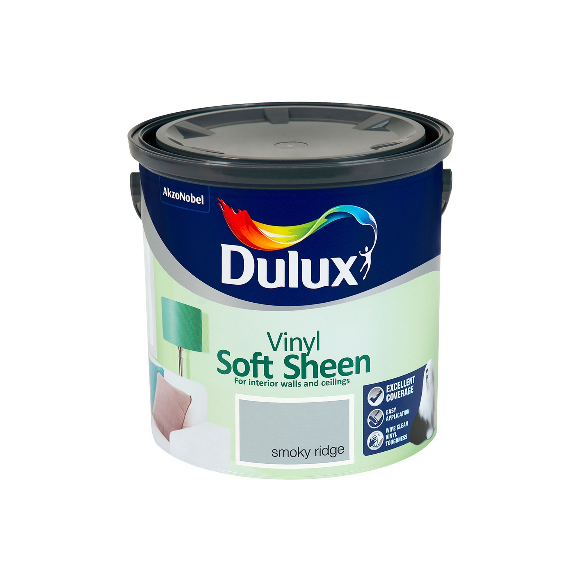 Dulux Smoky ridge Soft sheen Emulsion paint, 2.5L