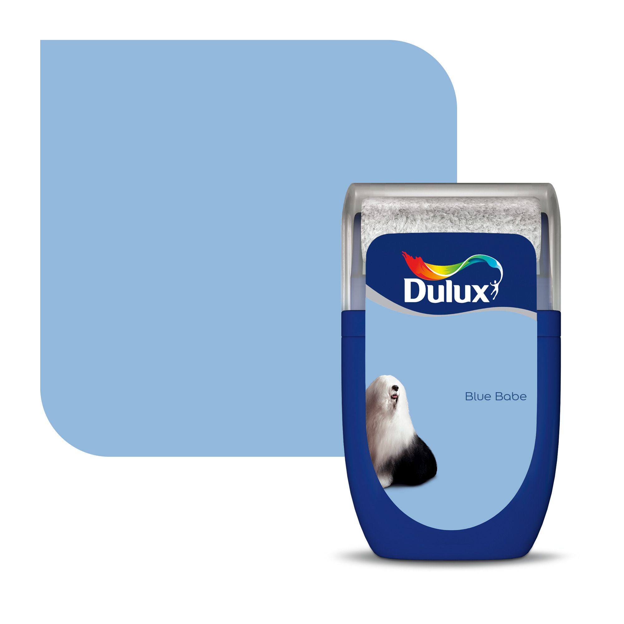 Dulux Standard Blue babe Matt Emulsion paint, 30ml Tester pot DIY at B&Q