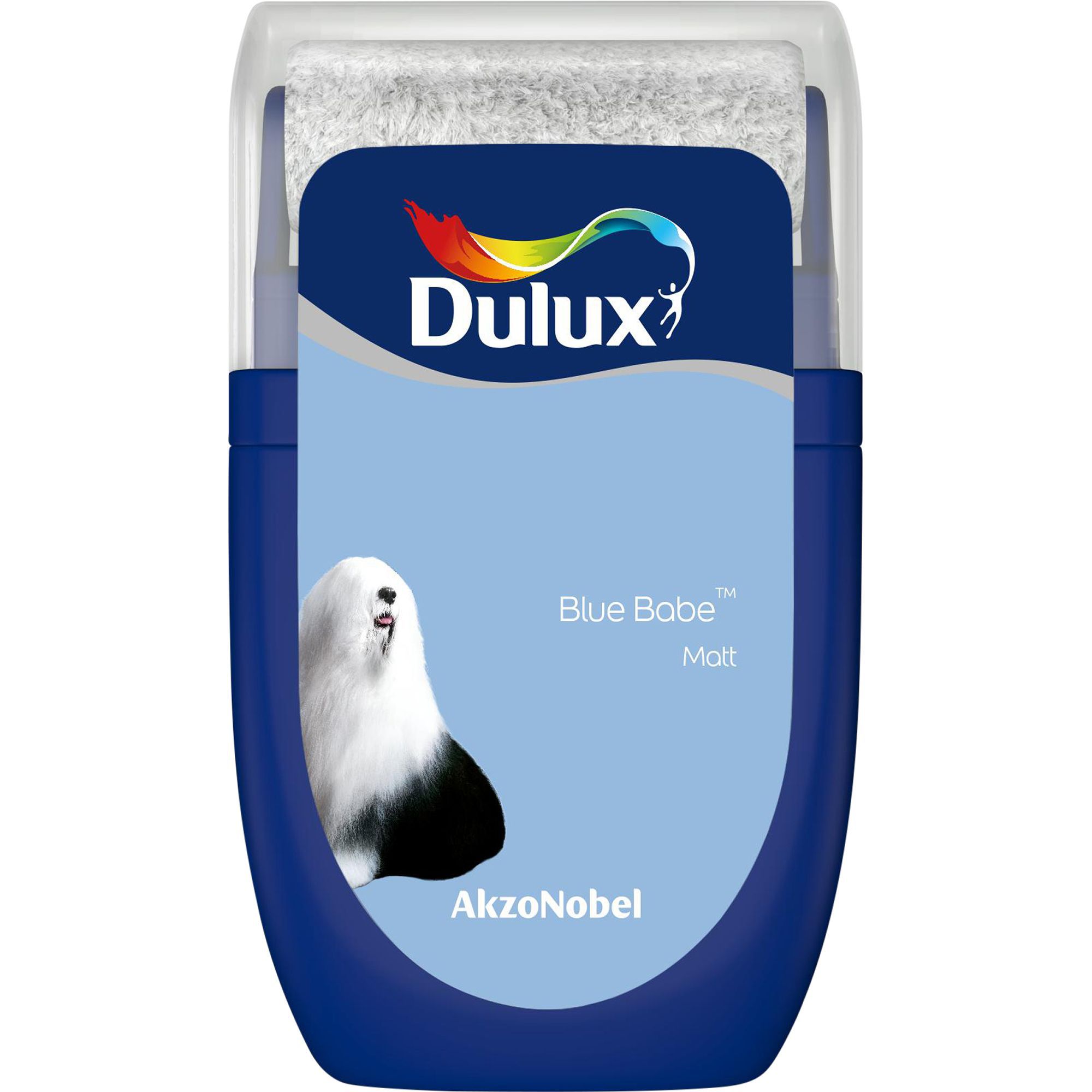 Dulux Standard Blue babe Matt Emulsion paint 30ml Tester pot DIY at B&Q