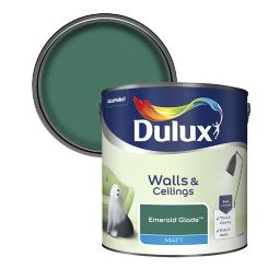 Dulux Standard Emerald glade Matt Emulsion paint, 2.5L